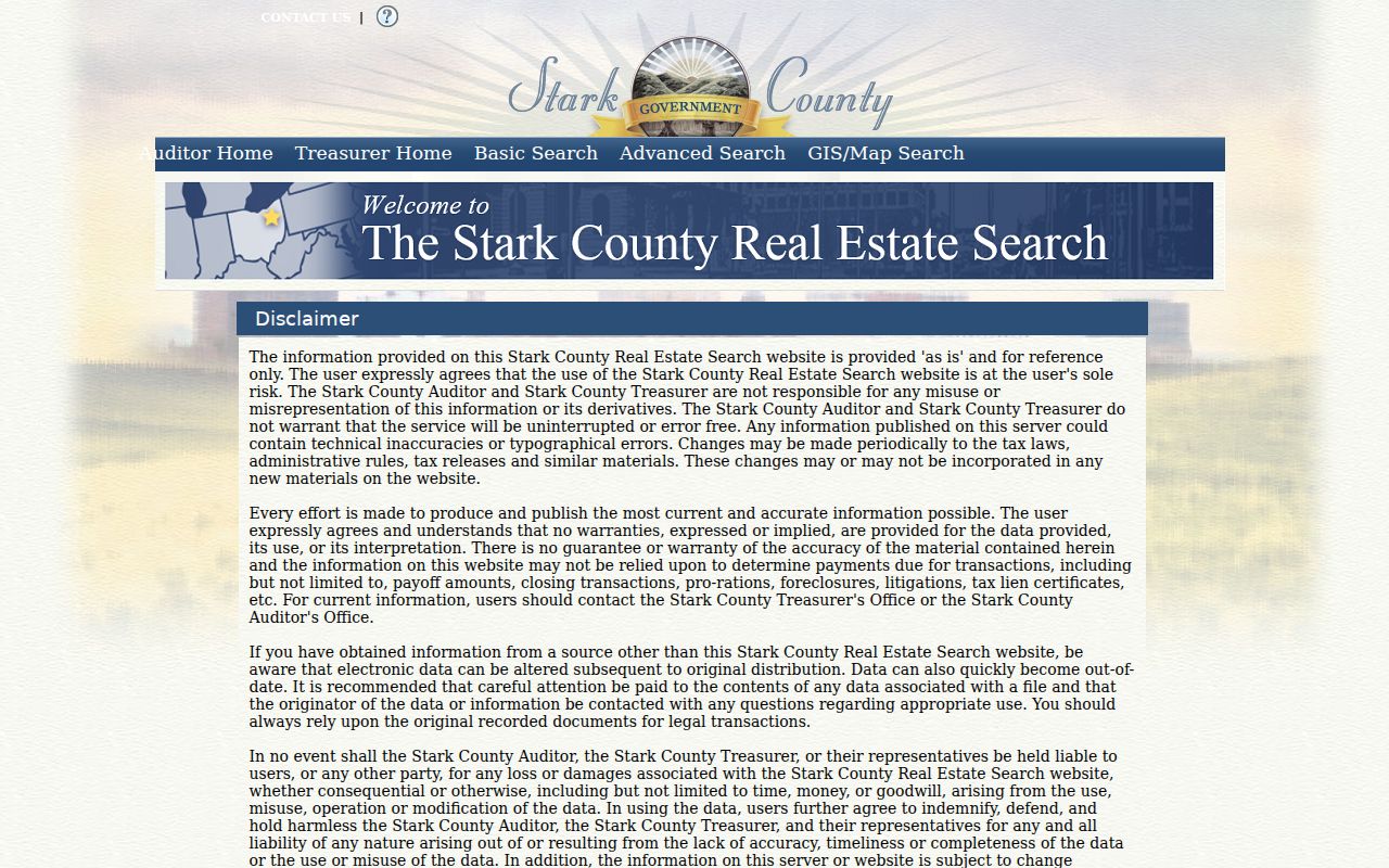 Stark County residents directory Auditor Public Access property search